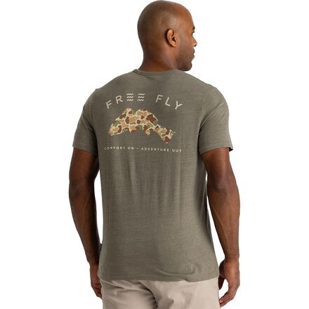 Vintage Camo Redfish Pocket T-Shirt - Men's