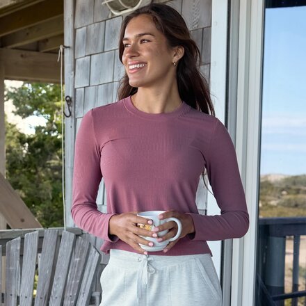 Free Fly - Ribbed Long-Sleeve Shirt - Women's