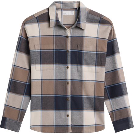 Free Fly - Seawool Oversized Flannel Shirt - Women's