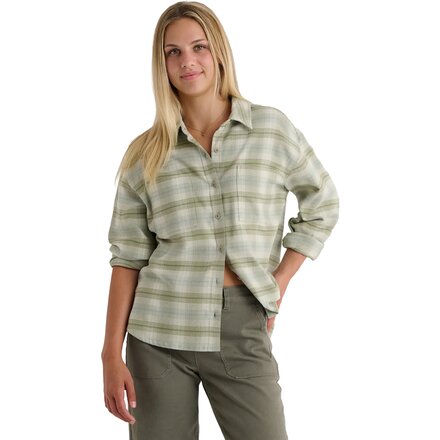 Seawool Oversized Flannel Shirt - Women's