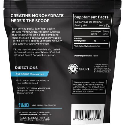Fluid - 100% CREATINE MONOHYDRATE