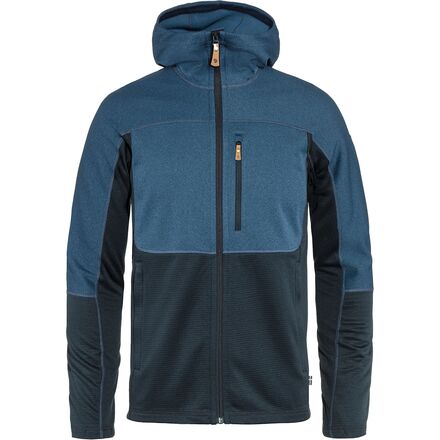 Fjallraven - Abisko Trail Hooded Fleece Jacket - Men's - Indigo Blue/Dark Navy