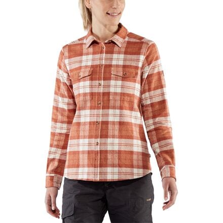 Fjallraven - Ovik Heavy Flannel Shirt - Women's - Peach Sand/Desert Brown