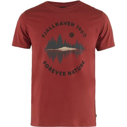 Fjallraven - Forest Mirror T-Shirt - Men's - Deep Red