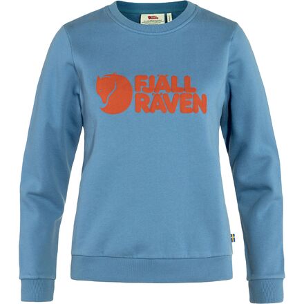 Fjallraven - Logo Sweater - Women's - Dawn Blue/Terracotta Brown