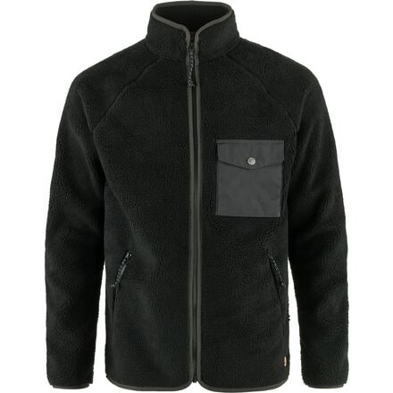 Fjallraven - Vardag Pile Fleece Jacket - Men's - Black/Dark Grey