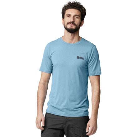 Fjallraven - Abisko Wool Logo Short-Sleeve T-Shirt - Men's - Dawn Blue