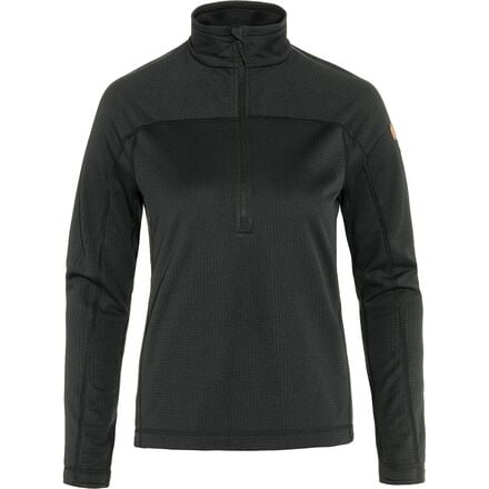 Fjallraven - Abisko Lite Fleece 1/2-Zip - Women's - Black