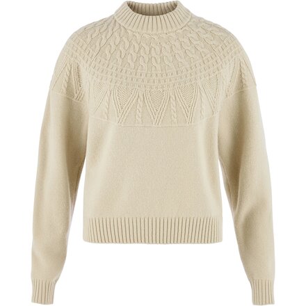 Ovik Solid Jacquard Knit Top - Women's