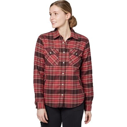 Flylow - May Flannel - Women's - Chili/Timber