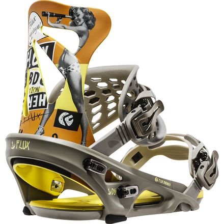 Flux DS Attacchi Da Snowboard – Flessibilità Media, Highback Resistor, Baseplate Super Ultima, Per Parco E Fuoripista