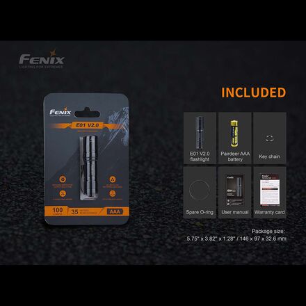 Fenix - E01 V2.0 Flashlight