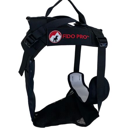 Fido Pro - Panza Harness + Deployable Emergency Dog Rescue Sling - Black