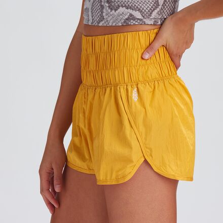 Short De Sport Femme Free People FP Movement The Way Home - Bleu - Taille M - Taille Haute