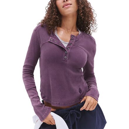 Cool Down Crew Solid Long-Sleeve Top - Women's