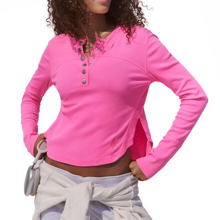 Cool Down Crew Solid Long-Sleeve Top - Women's
