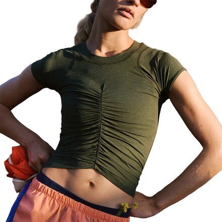 Tempo Ruched Short-Sleeve Shirt - Women's
