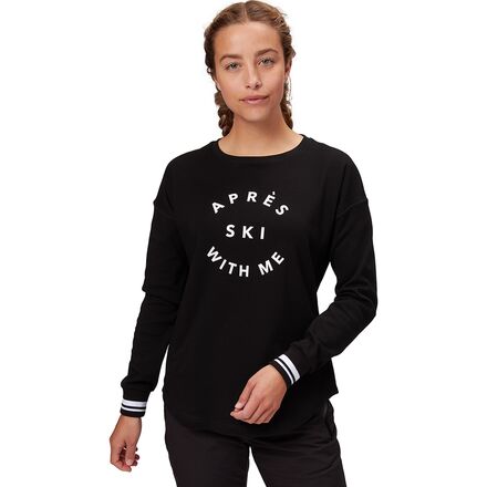 Fera - Apres Cuffed Tee Sweatshirt - Women's - Black