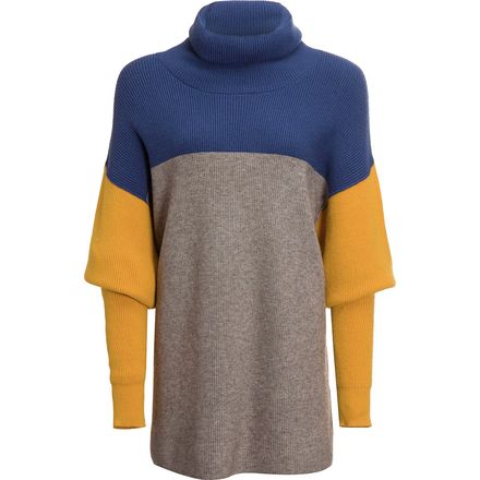 Free People - Softly Structured Color Block Sweater - Women's