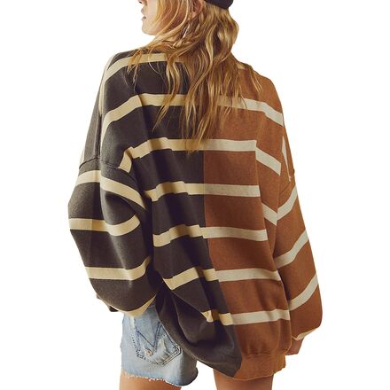 Free People - Uptown Stripe Pullover Sweater - Women's