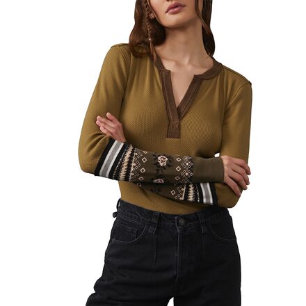 Free People - Mikah Layering Cuff Top - Women's - Army Combo