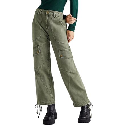Free People - Come And Get It Utility Pant - Women's - Hunter Green