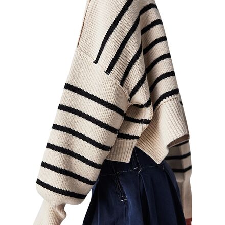 Free People - Stripe Easy Street Crop Sweater - Women's