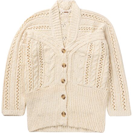 Free People - Cable Cardi - Women's - Ivory
