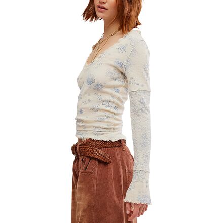 Free People - Clover Printed Thermal Top - Women's