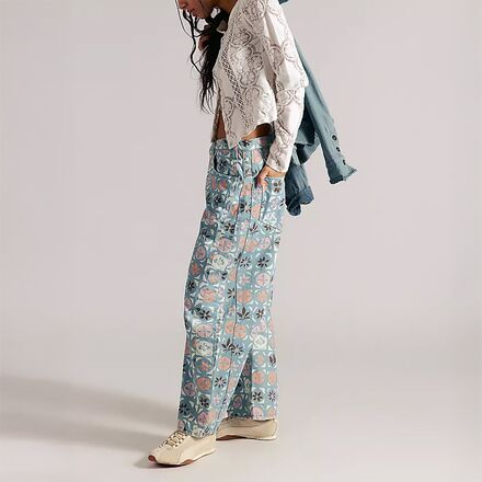 Free People - Good Luck Printed Barrel Pant - Women's