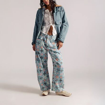Free People - Good Luck Printed Barrel Pant - Women's