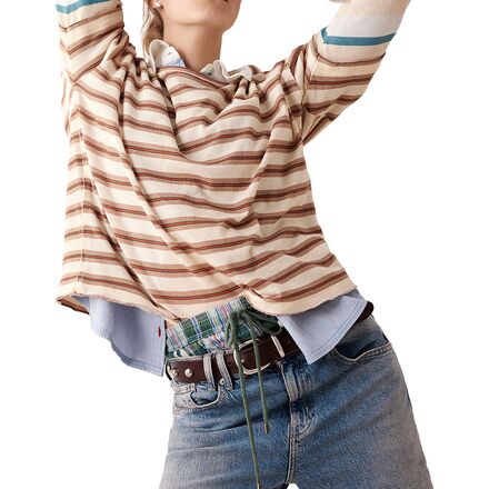 Free People - Nina Stripe Long-Sleeve Shirt - Women's