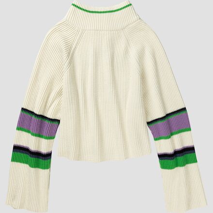 Free People - Striped Greta 1/2-Zip Sweater - Women's