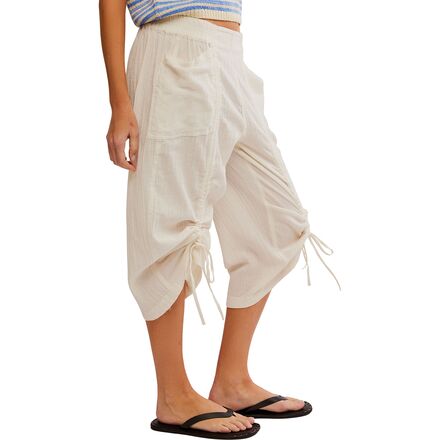 Free People - Gianna Ruched Gaucho Pull On Pant - Women's
