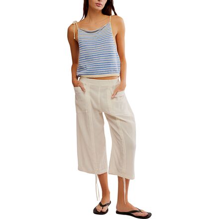 Free People - Gianna Ruched Gaucho Pull On Pant - Women's