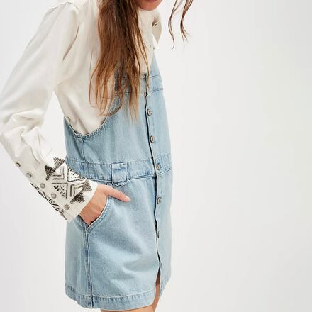 Free People - Edie Denim Skirtall - Women's