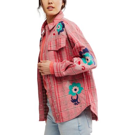 Free People - Embroidered Sashiko Shirt - Women's