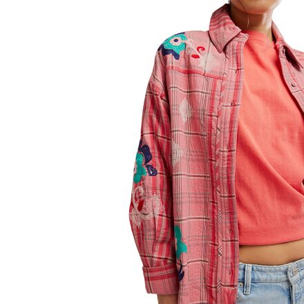 Free People - Embroidered Sashiko Shirt - Women's