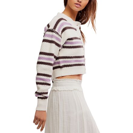 Free People - Lila Stripe Cardi - Women's