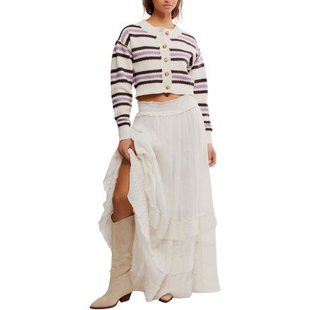 Free People - Lila Stripe Cardi - Women's