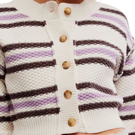 Free People - Lila Stripe Cardi - Women's