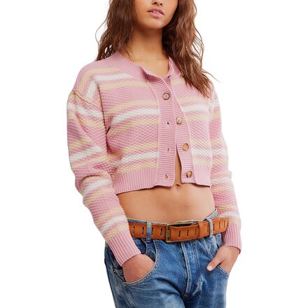 Lila Stripe Cardi - Women's
