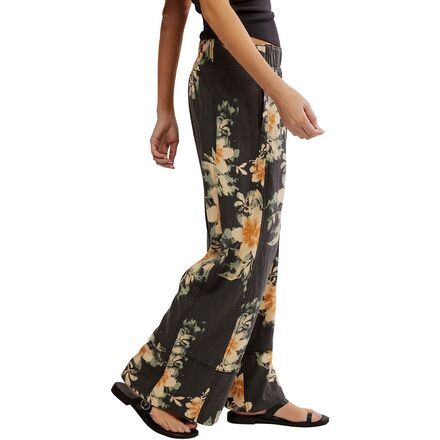 Free People - Days End Printed Linen Pull On Pant - Women's