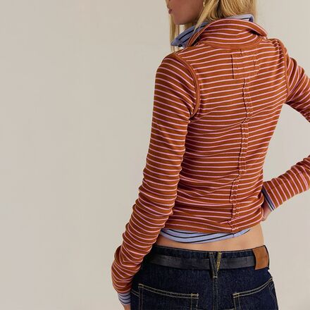Free People - Lake Henley Stripe Top - Women's