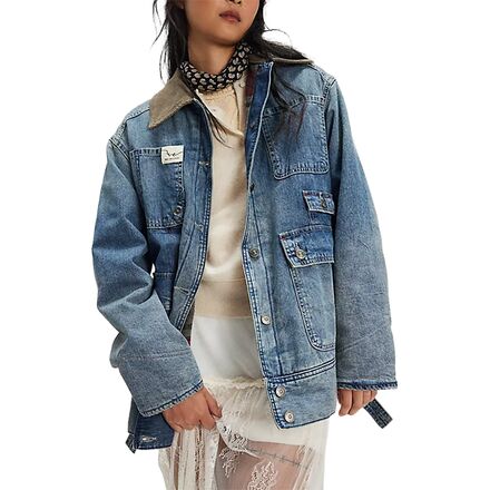 Sweet Talk Denim Barn Coat - Women's