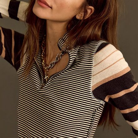 Free People - Avery Zip Up Top - Women's