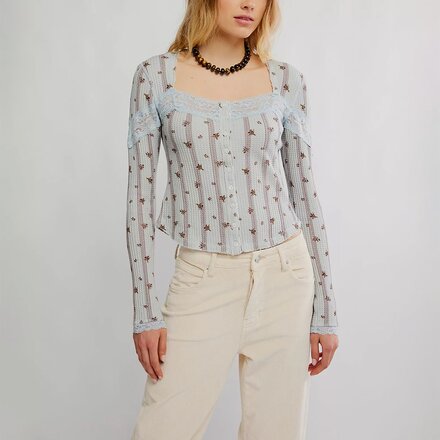 Free People - Lets Party Print Cardi - Women's