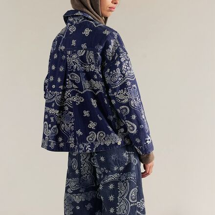 Free People - Opal Swing Printed Denim Jacket - Women's