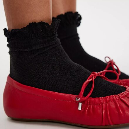 Free People - Beloved Waffle Knit Ankle Sock - Women's