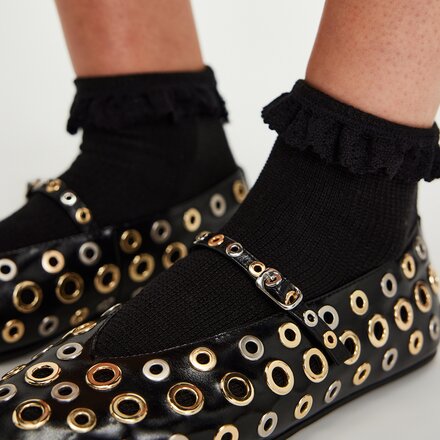 Free People - Beloved Waffle Knit Ankle Sock - Women's